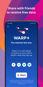 1.1.1.1 + WARP: Safer Internet 6.38.3 screenshot 4