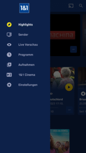 1&1 TV und Filme (Android TV) 2.2524.4 screenshot 1