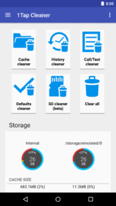 1Tap Cleaner (clear cache) 4.86 screenshot 1