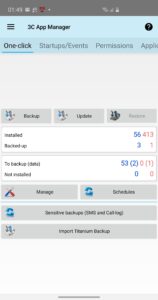 3C App Manager 1.6.6 screenshot 1