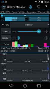 3C CPU Manager (root) 4.9.5 screenshot 1