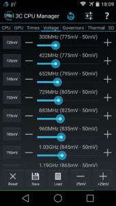 3C CPU Manager (root) 4.9.5 screenshot 3