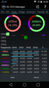 3C CPU Manager (root) 4.9.4 screenshot 2