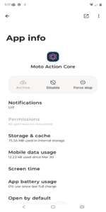 Moto Action Core screenshot 2