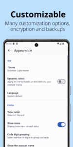 Aegis Authenticator - 2FA App 3.4 screenshot 2