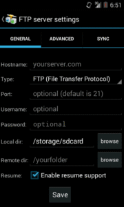 AndFTP File Manager 6.8 screenshot 3