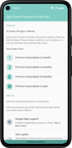 App Cloner Premium & Add-ons 3.0.1 screenshot 1