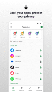 App Lock: Fingerprint, Pattern 6208-2r (Android 6213-4r screenshot 1