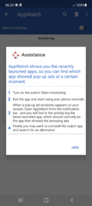 Appwatch - Pop Up Ads Removal 1.27.15 screenshot 2