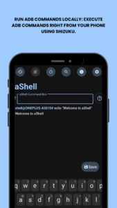 aShell - an ADB shell (f-droid version) v0.12 screenshot 1