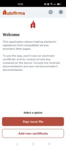 Autofirma App 1.9 screenshot 2