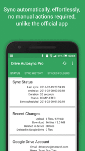 Autosync for Google Drive screenshot 2