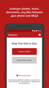 Autosync for MEGA - MegaSync 7.3.1 screenshot 1