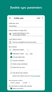 Autosync - File Sync & Backup 7.3.1 screenshot 5