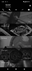 Barbell Workout at Home & Gym 4.12 screenshot 1