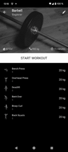 Barbell Workout at Home & Gym 4.12 screenshot 2