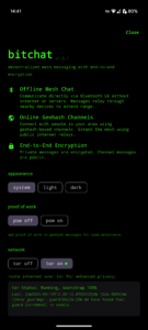 bitchat for Android (github version) 1.0.0 screenshot 1