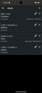 Bitcoin Ticker Widget 1.8.74 screenshot 5