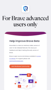 Brave Beta 1.81.97 screenshot 2