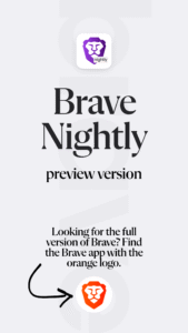 Brave Nightly 1.82.4 screenshot 1