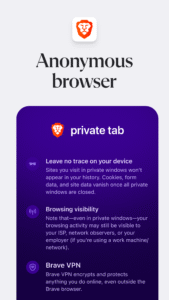 Brave Private Web Browser, VPN 1.79.126 screenshot 3