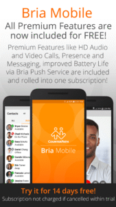 Bria Mobile: VoIP Softphone 6.20.3 screenshot 1