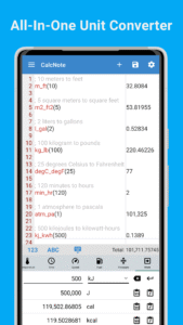 CalcNote - Notepad Calculator 2.24.96 screenshot 4