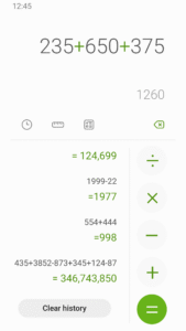 Samsung Calculator 12.5.00.17 screenshot 2