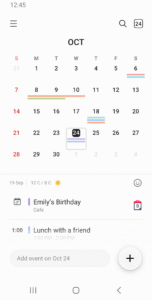 Samsung Calendar 12.7.00.35 screenshot 3