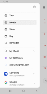 Samsung Calendar 12.7.00.20 screenshot 1