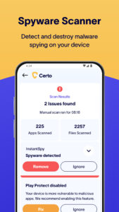Certo: Anti Spyware & VPN 3.0.6 screenshot 3