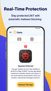 Certo: Anti Spyware & VPN 3.0.6 screenshot 4