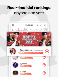 Kpop Idol Vote - CHOEAEDOL 10.8.0 screenshot 1