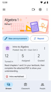 Google Classroom 3.35.771141466 screenshot 2