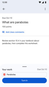 Google Classroom 3.35.771141466 screenshot 7