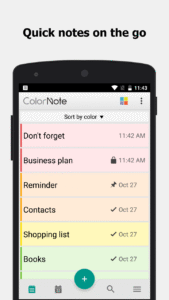 ColorNote Notepad Notes 4.6.7 screenshot 1