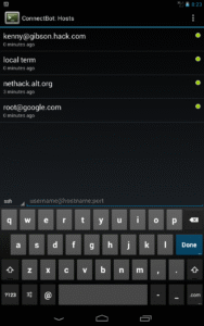 ConnectBot 1.9.12-9-7387576-main screenshot 2