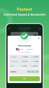 Cool VPN Pro: Secure VPN Proxy 1.0.381 screenshot 2