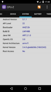 CPU-Z 1.50 screenshot 1