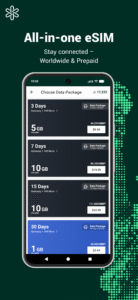 Tunz: Travel eSIM Data 4.4.12 screenshot 1