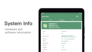 Device Info: View phone info v3.0.1.0 (120-640dpi) (Android v2.9.16 screenshot 8