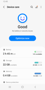 Samsung Device Care 13.8.55.3 screenshot 1