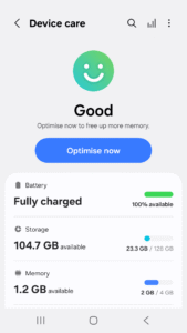 Samsung Device Care 13.8.67.3 screenshot 1