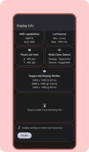 Display Info 2.2 screenshot 2