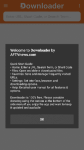 Downloader by AFTVnews 1.5.3-ForAmazonFireDevices screenshot 1