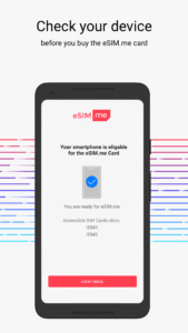 eSIM.me: UPGRADE to eSIM 1.7.0 screenshot 2