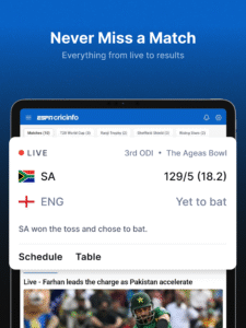 ESPNcricinfo - Live Cricket screenshot 7