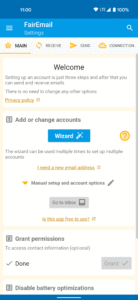 FairEmail, privacy aware email 1.2283 screenshot 1