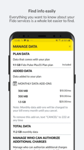 Fido My Account 4.45.0.24 screenshot 3