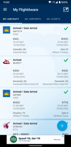 FlightAware Flight Tracker 5.2.137 screenshot 2